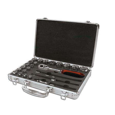Ega Master SET OF 25 PCS OF 1/2" SOCKET WRENCHES (INCHES) 61963